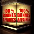 Sticker Ligne 100% Bonnes Affaires - ambiance-sticker.com
